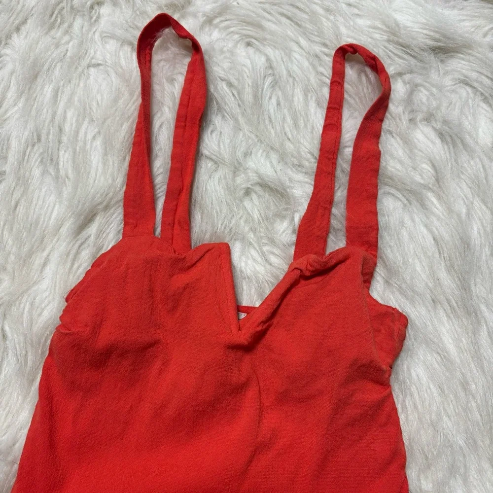 Free People Intimately Coral Colored Body Suit size Small